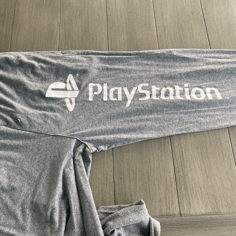 PlayStation Lounge Pants • Gray • Size Small • Logo Graphic • Pockets - Picture 3 of 4
